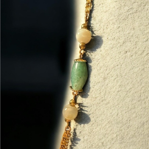 Vintage Estate agate Muti - colored Stone beads necklace - Picture 4 of 5